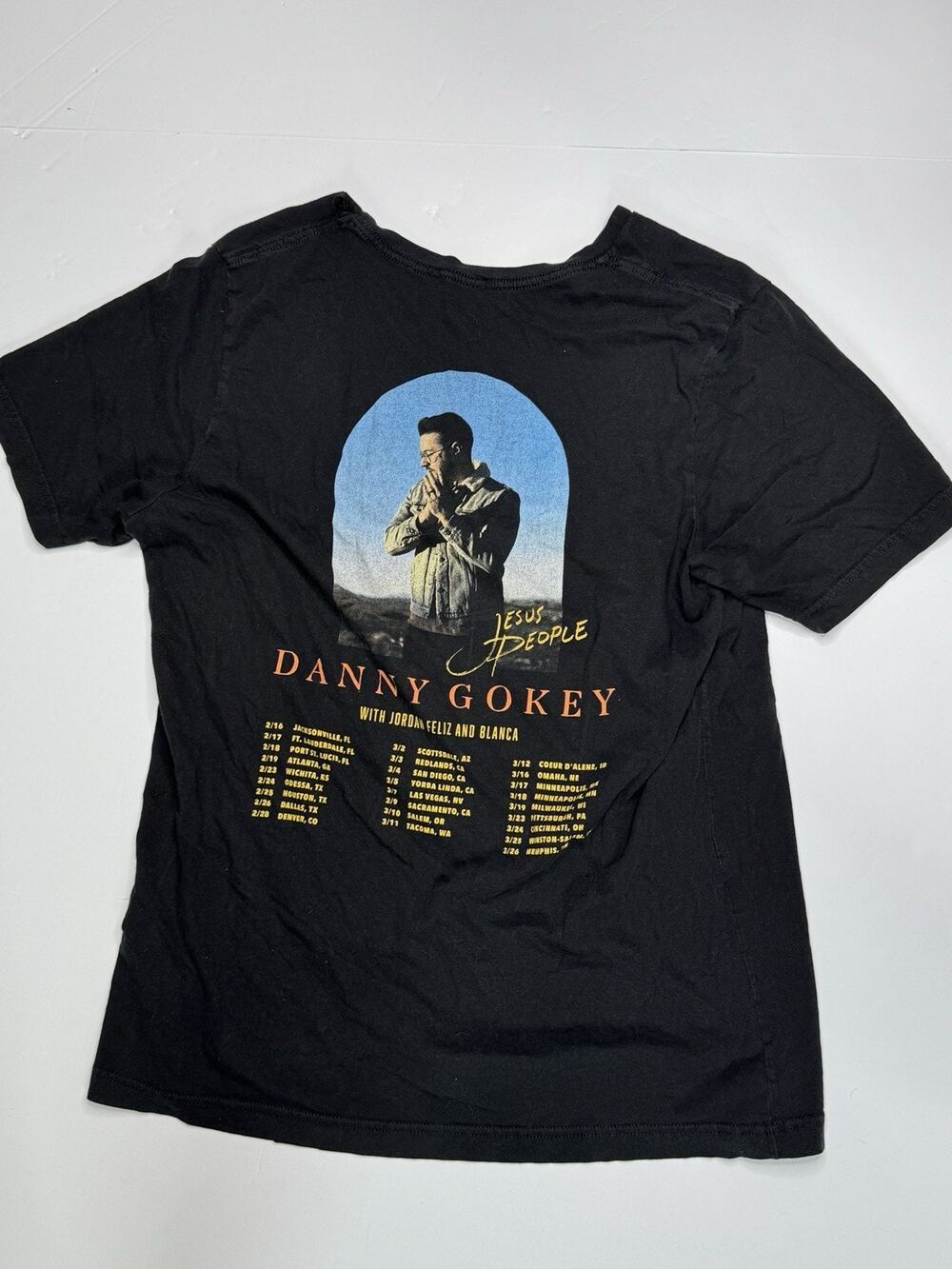 Danny Gokey Jesus People 2023 Tour T-Shirt Adult 2XL Black Christian Music